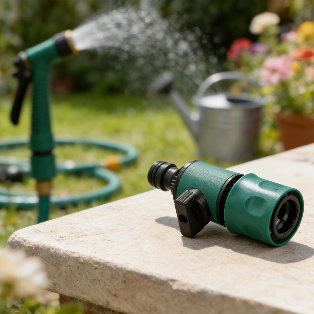 High Quality Practical Watering Flowers Hose Connector Accessories Valve Connect 10x3.5cm 1pcs ABS TPR Shut Off Adaptor