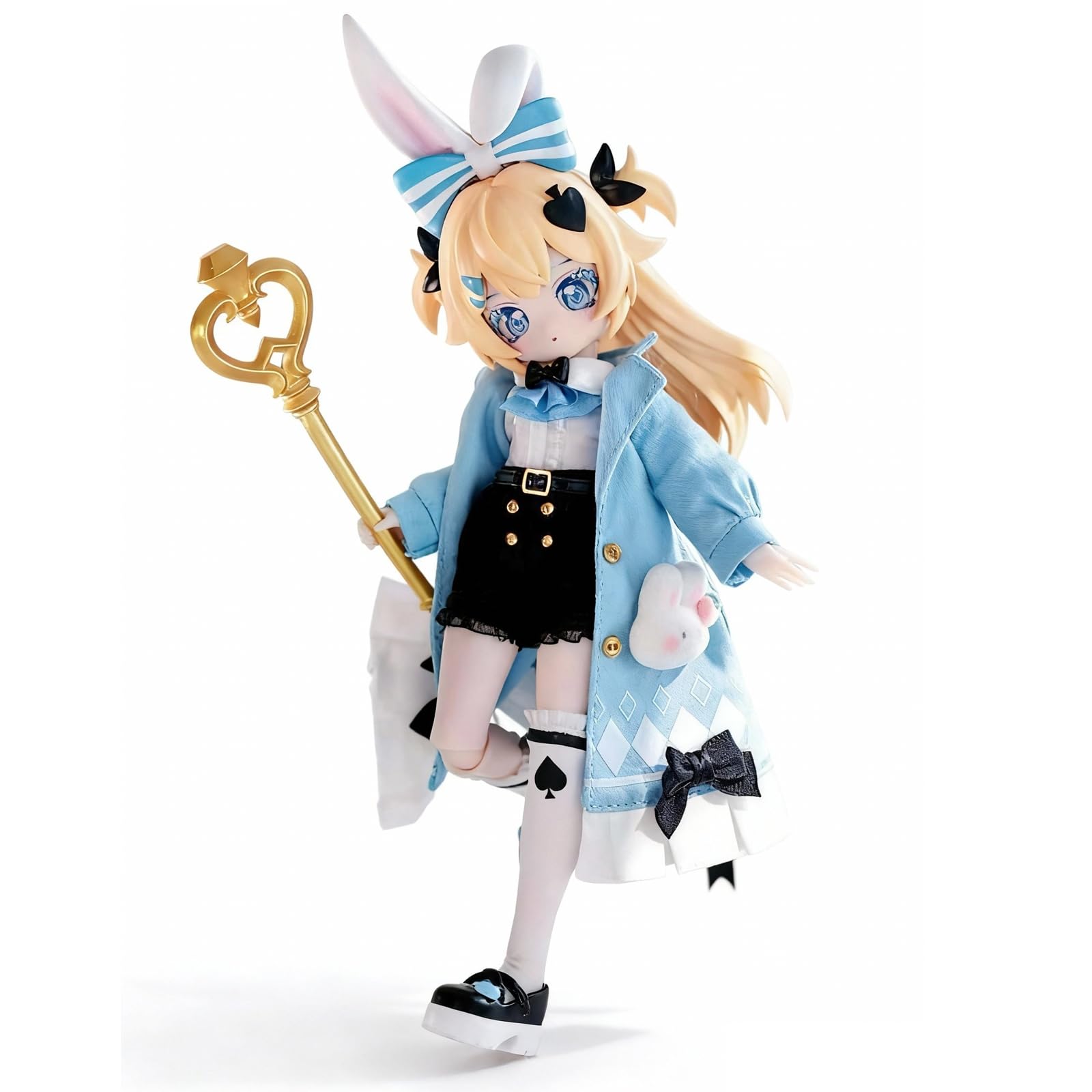 

Ishojukou BJD Scale BJD Articulated Anime Gift for Girls Made of PVC Includes Collectible Limited Edition Irodori Hanging Blue Doll, 1/8 Figure, Doll,