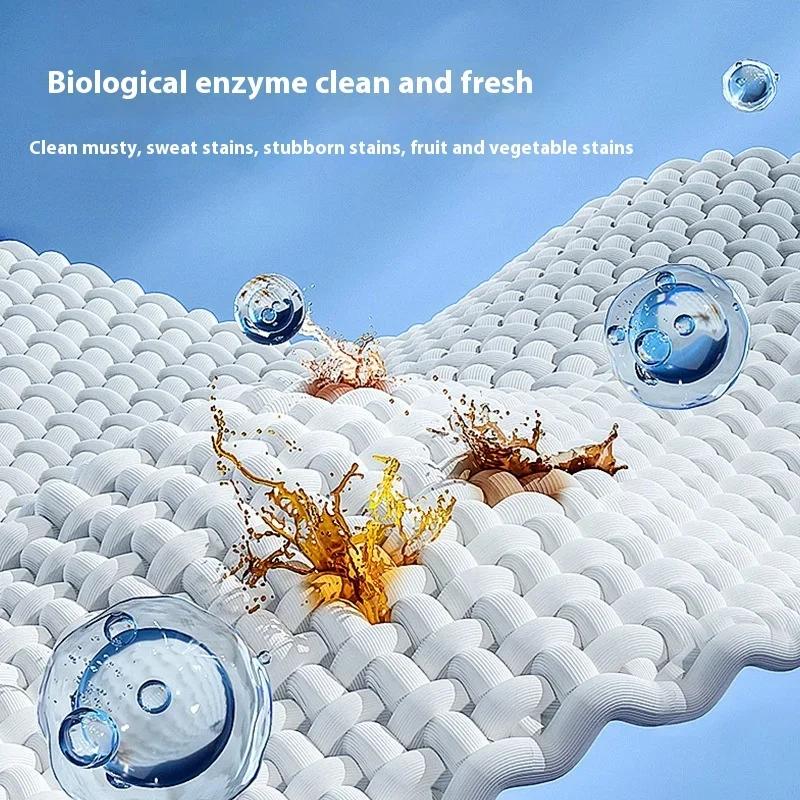 220g Dreifarbige Wäscheduftperlen, Langanhaltende Geruchsentfernung, Glatte und schützende Kleidung, Unverzichtbar für Familien