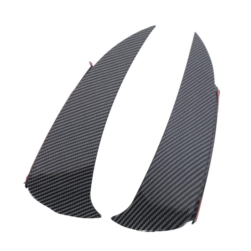 1 Paar Heckstoßstangen-Splitter Carbonfaser-Stil Heckstoßstangenlippe Splitter Spoiler Diffusor