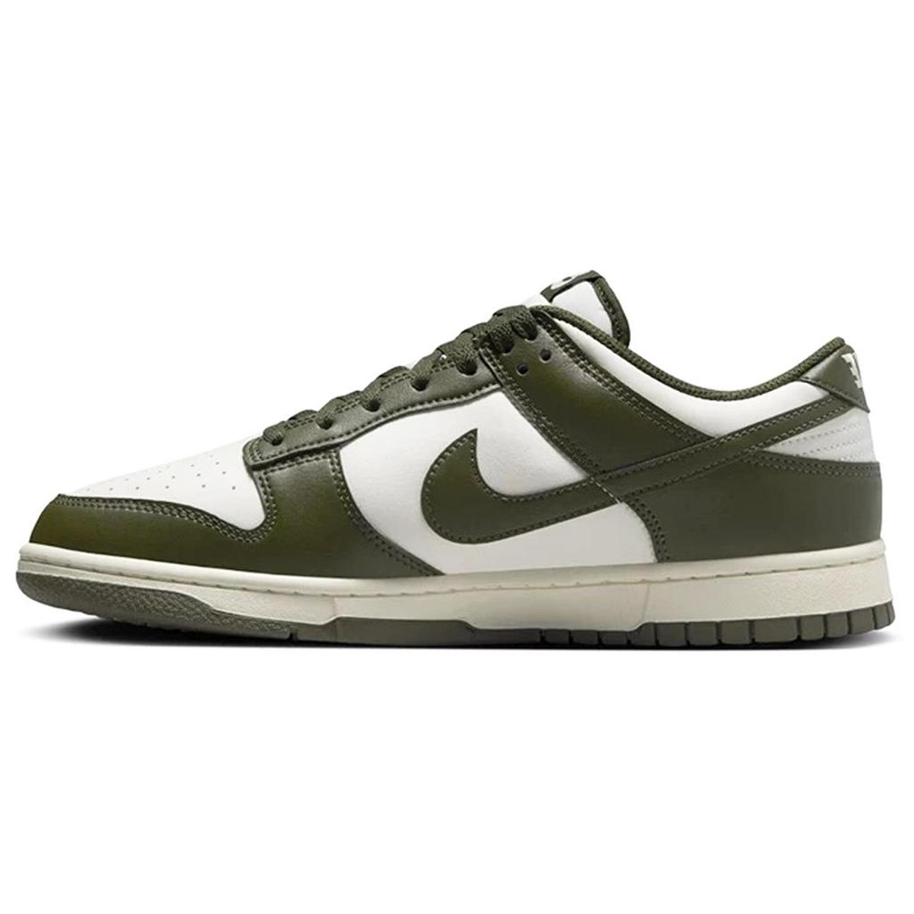 Nike Dunk Abrasion Resistant Low Top Skateboard Shoes Unisex Brown Green HF5441-102(TeamF-)