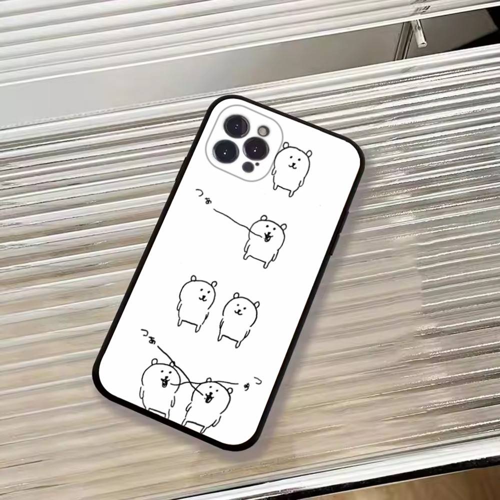 Funny Cartoon J-Joke B-Bear Phone Case For iPhone 17, 16,15,14,13,12,11 Plus,Pro Max, Others Soft Black Cover