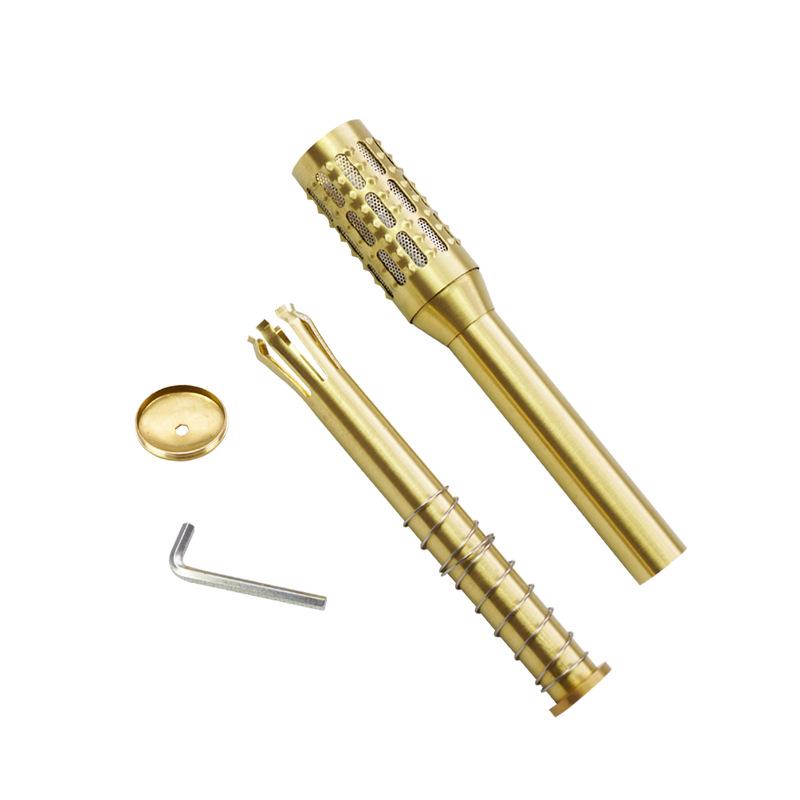 Full Copper Moxibustion Massage Stick with Mugwort for Point Fomentation