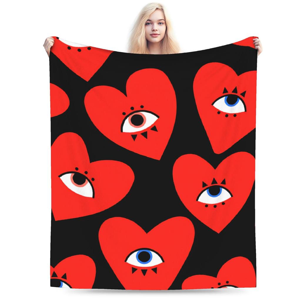 Eye Pattern Blanket Quality Soft  Throw Blanket Winter Kids Adult Home Decor Fluffy Bedspread
