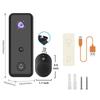 H9 Visual Doorbell Wireless WiFi Doorbell Camera 2-Way Audio Intercom Infrared Night Vision AI Recognition Monitoring Doorbell
