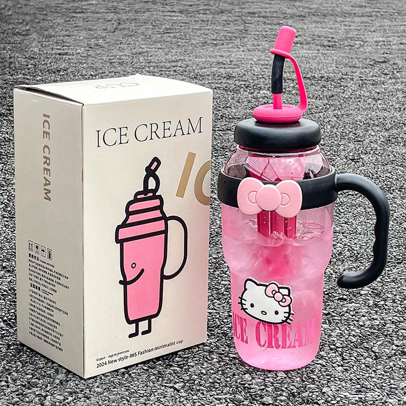 Migrant Worker Water Cup Large Capacity Summer Boys and Girls Teacup Space Cup Office Drinking Kettle Straw Cup