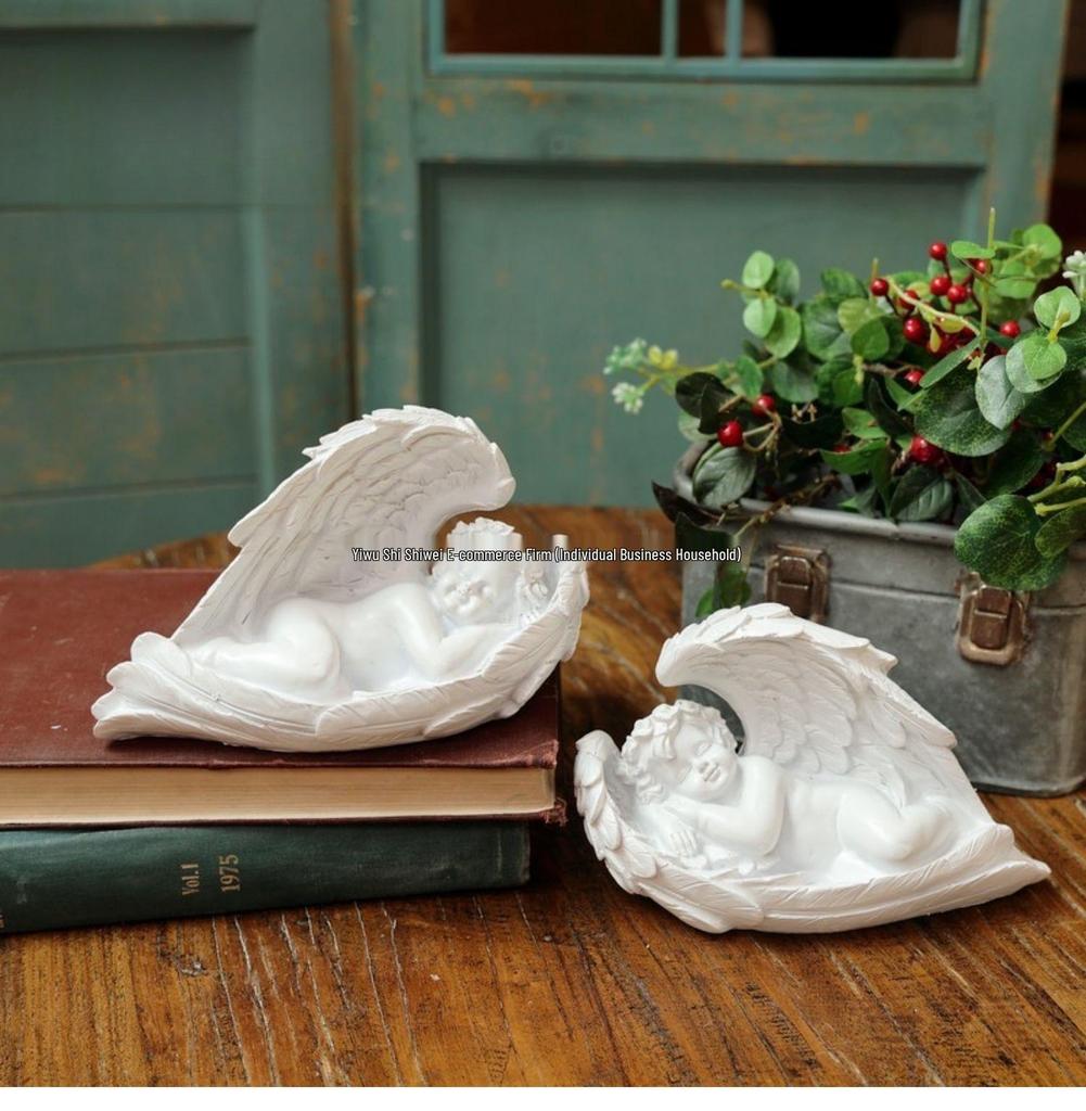 Europäische Klassische Engels Gartenkunst & Geschenk Dekoration