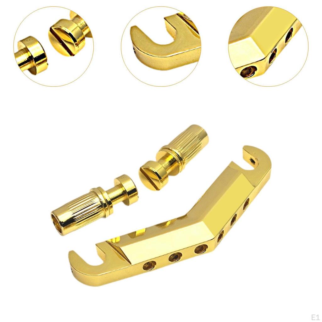 Bar Tailpiece Guitar Bridge Instrument Accessories Sturdy Heavy Duty with Anchors and