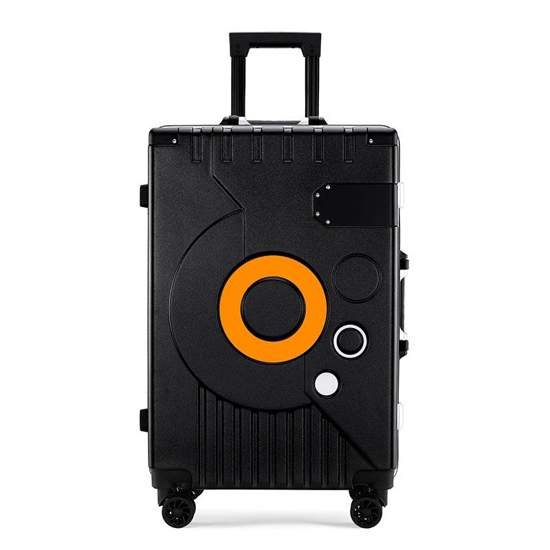 Large Capacity 20''/24'' Aluminum Frame Suitcase with Universal Wheels & Drop-Resistance