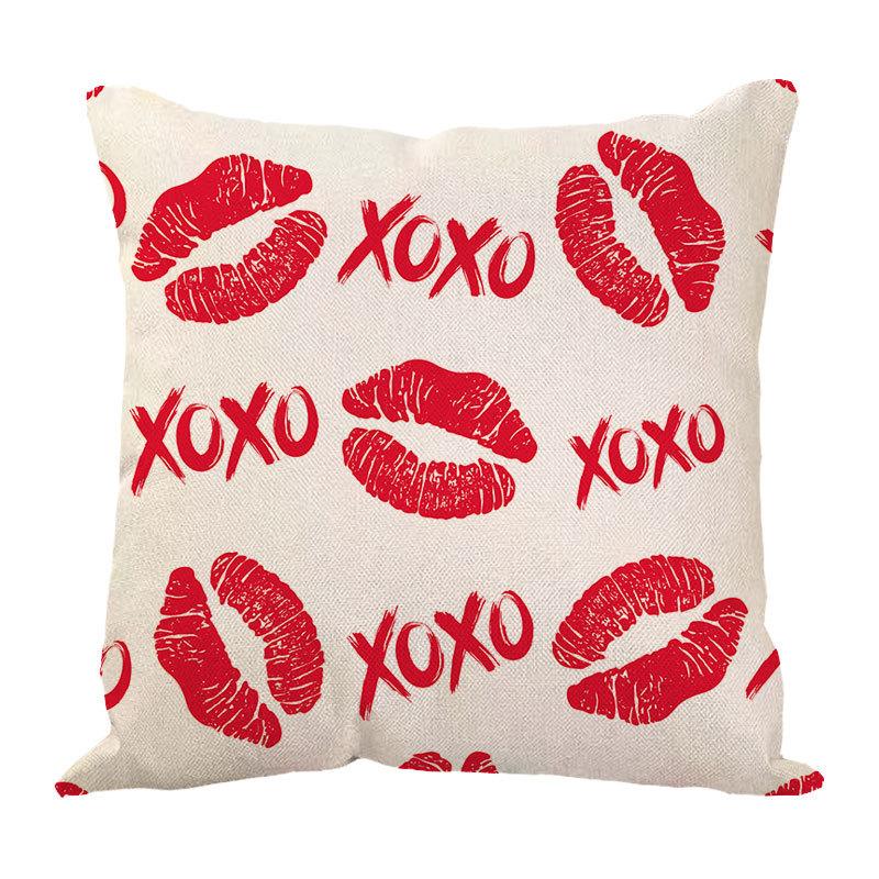 New Valentine'S Day Love Letter Pattern Pillow Cover Sofa Pillow Cover Premium Durable Quality Useful Practical