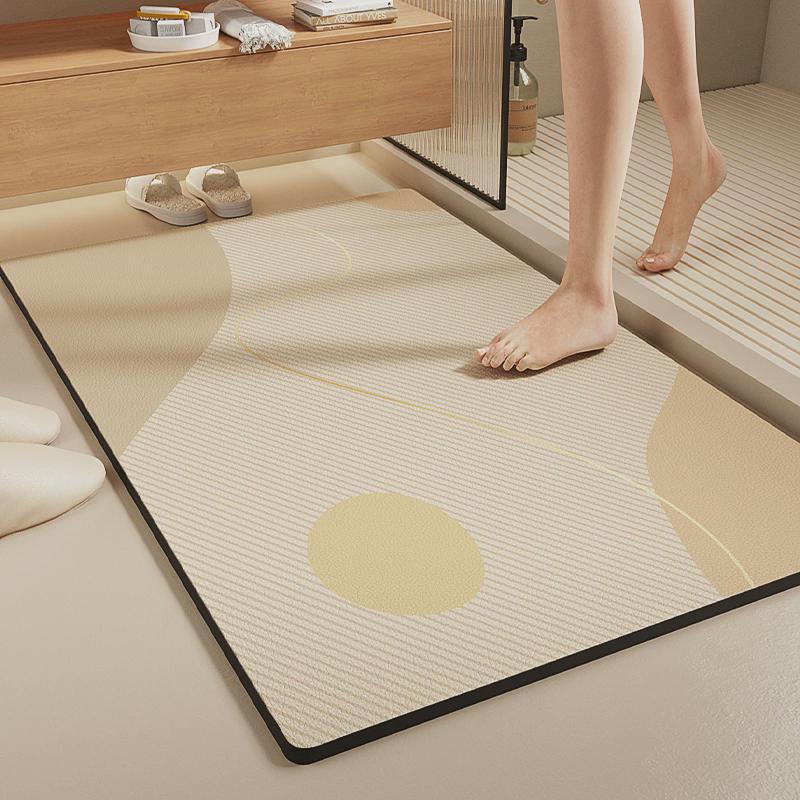 Diatom Mud Floor Mat Dirt-resistant Bathroom Floor Mat High-end Quick-drying Water-absorbing Pad Bathroom Anti-slip Pad Easy-to-maintenance Foot Mat
