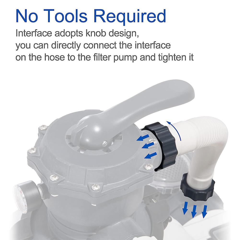 11535 Furtun pentru pompa de filtrare pentru piscina Furtunuri pentru pompa de apa sarata de 16 inch pentru pompe cu filtru Intex Sisteme de apa sarata pentru accesorii pentru piscina Intex