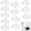 12pcs Flower Shape Drain Hair Catcher for Bathroom, Bathtub and Kitchen