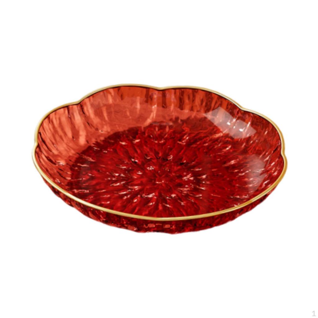 Klare Obstschale, Dessert Transparentes Geschirr, Süßigkeitenschale, Servierbehälter für Zuhause,
