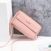large-capacity multi-functional solid color one-shoulder bag fashion simple horizontal slung mobile phone bag lady