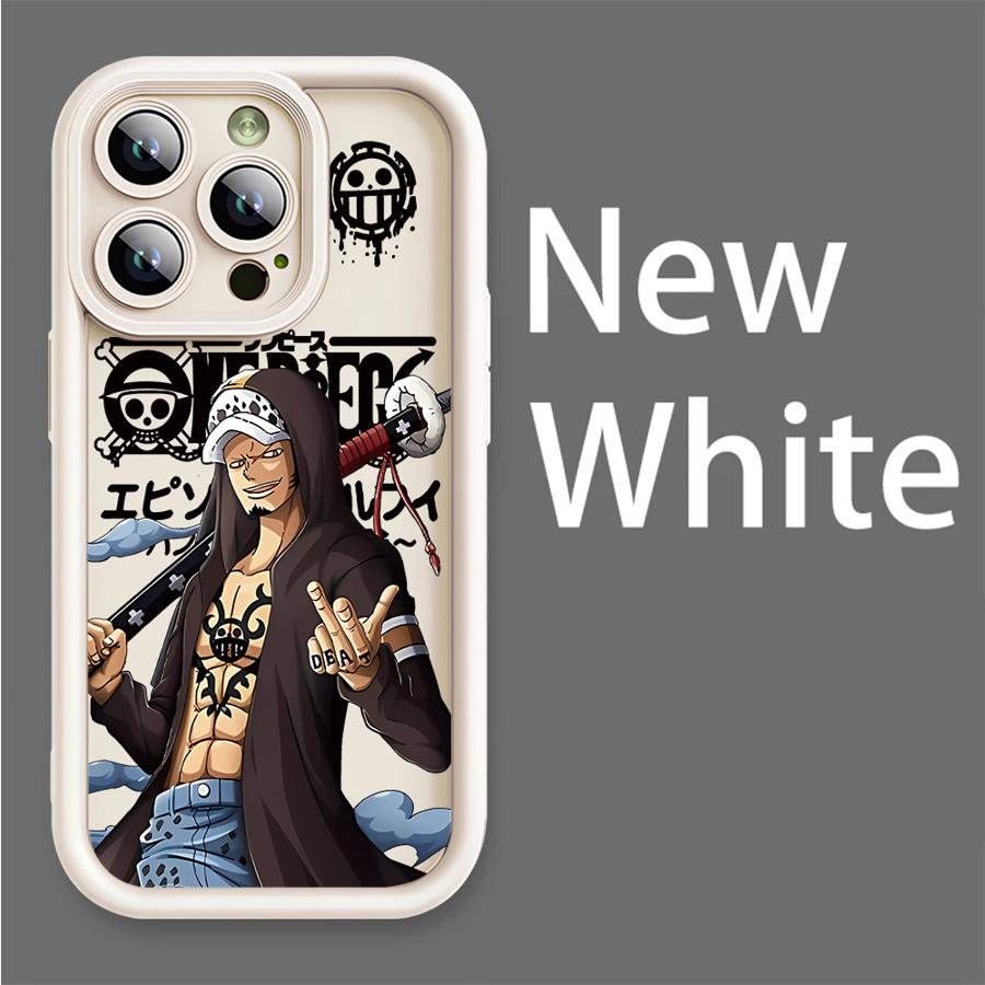 Soft Cover Case for iPhone 15Pro 13Pro 11 14+ 12 13 16 Pro Max 15 Plus 14 16e 16+ One Piece Law