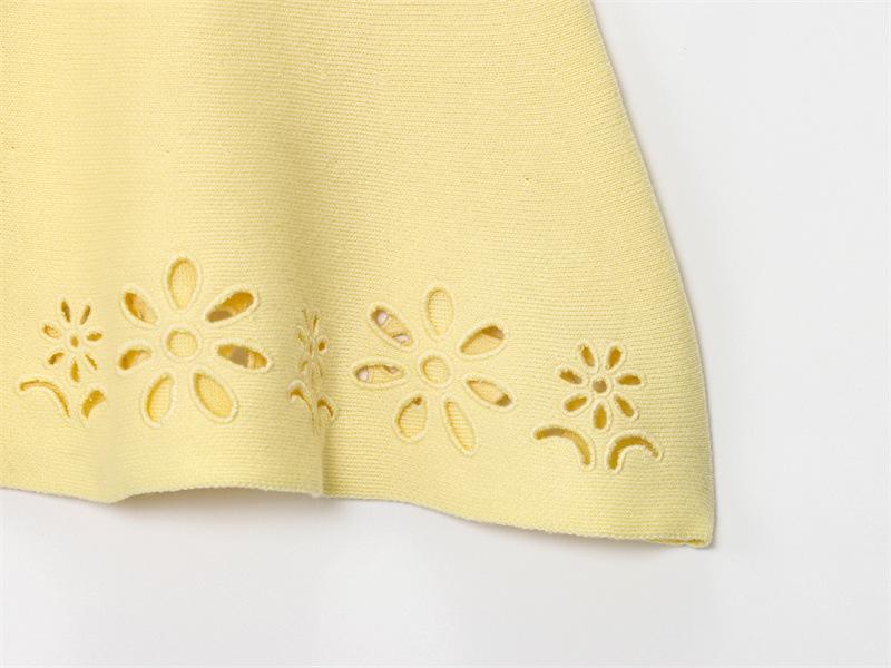 Summer 2025 Euro-American Style Sexy Hollow Embroidery Top & Skirt Set for Women