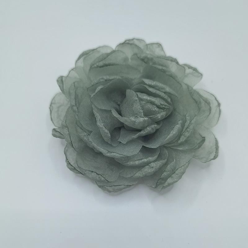 

Корейская пряжа «Звездный свет», цветок с опаленными краями, шифоновая сетка, корсаж для аксессуаров для волос