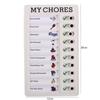 Student Message Checklist Memo Plastic Board Children's Self-discipline Punch Card Chore Chart