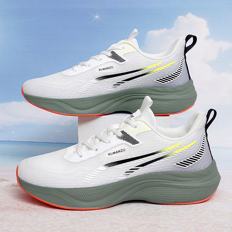 Summer new men's casual shoes mesh breathable shock-absorbing sports shoes soft sole comfortable wear-resistant running shoes