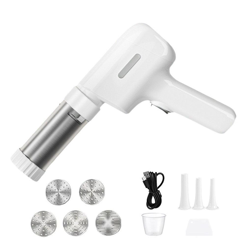 304 Stainless Steel Fully Automatic Household Noodle Machine 5 Mold Handheld Electric Multi Functional Noodle Pressing Machine
