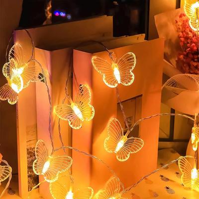 Butterfly Lights for Decoration - 4 M, 14 Fairy Led Lights for Decoration, String Lights for Kids Room
