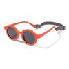 Kids Round TAC Baby Sunglasses Flexible Soft Frame with Strap for Toddler Boys Girls Age 0-3
