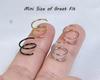 Double Hoop Nose Ring Stainless Steel for Single Piercing, Snug Spiral Nose Ring 20G 8/10mm Thin Nose Rings Piercing Jewelry