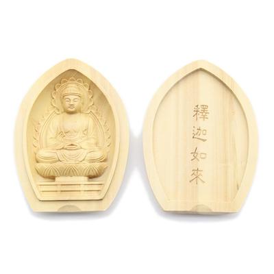 Kurita's Specialty Buddha Statue [Guardian Deity] Shaka Nyorai (Lotus-Shaped Incense Holder Buddha [Pocket Buddha]) Guardian Deity (Height 6.2cm,
