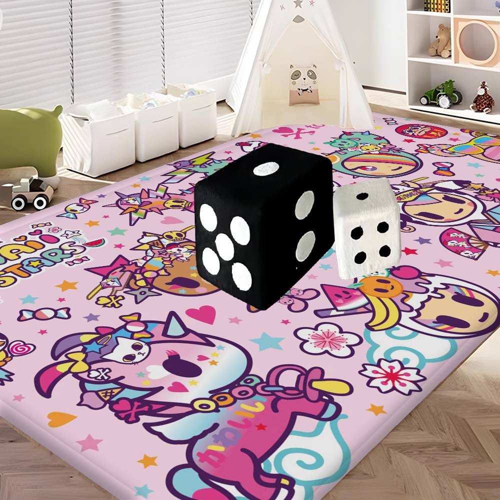 Cartoon T-Tokidoki Kitchen Mat Kids Room Bedroom Decoration Balcony Anti-Slip Doormat Living Room Alfombra