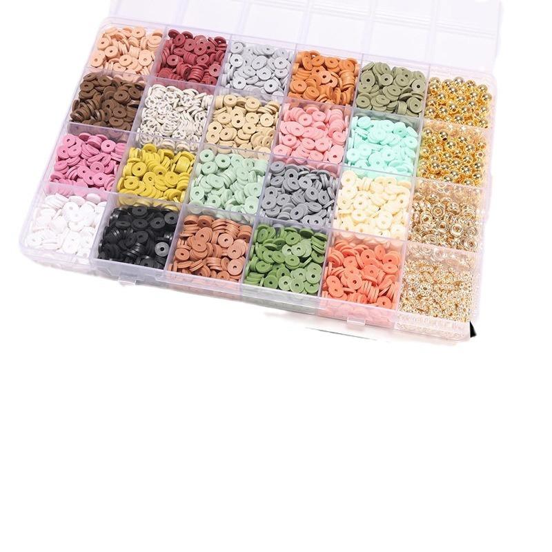 Diy Educational Handmade Toys 6Mm Soft Pottery Sliced Clay Beads Jewelry Making Handmade Bracelets Necklaces Jewelry Sets