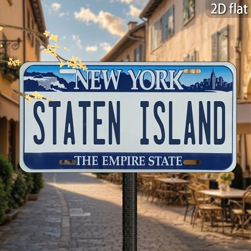 Souvenir Metal License Plate, Custom Auto Sign 15x30cm