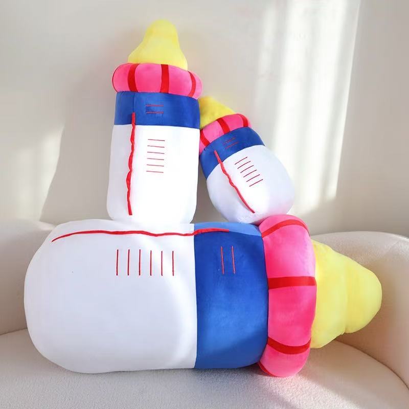 25cm Simulation Bottle Pillow Filled Plush Toy Handmade Doll Cartoon Anime Cute Children's Birthday Gift Fun Doll