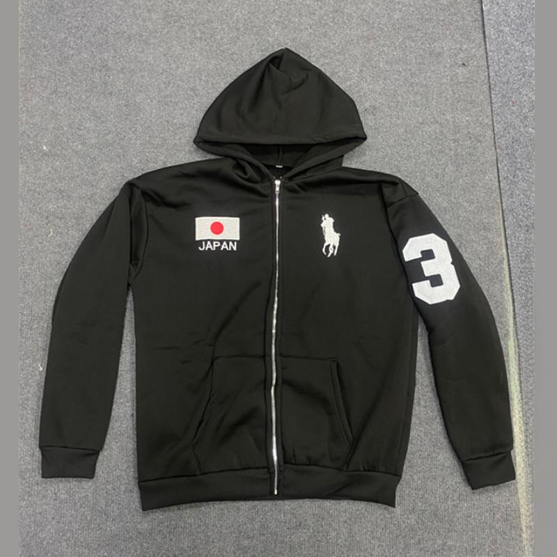 European and American Embroidered Patchwork Retro Street Trend Y2k Zipper Hoodie