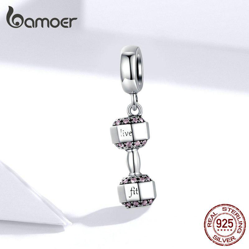 BAMOER Genuine 925 Sterling Silver Pendant Charm for Women Original 925 Snake Bracelet Necklace