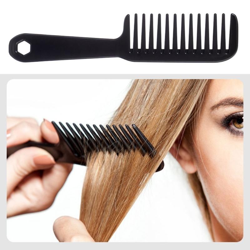Practical Wide Toothed Comb with Long Handle for Smooth Hair Care Hairdressing Comb Hair Styling Tools