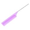 Steel Pintail Comb Barbershop Rat Tail Combs Fine Hairdressing Tool for Women Hair StylingPurple