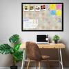 Artzfolio Air Balloons | Bulletin Board Notice Pin Board | Vision Soft Board Combo With Thumb Push Pins & Sticky Notes |
