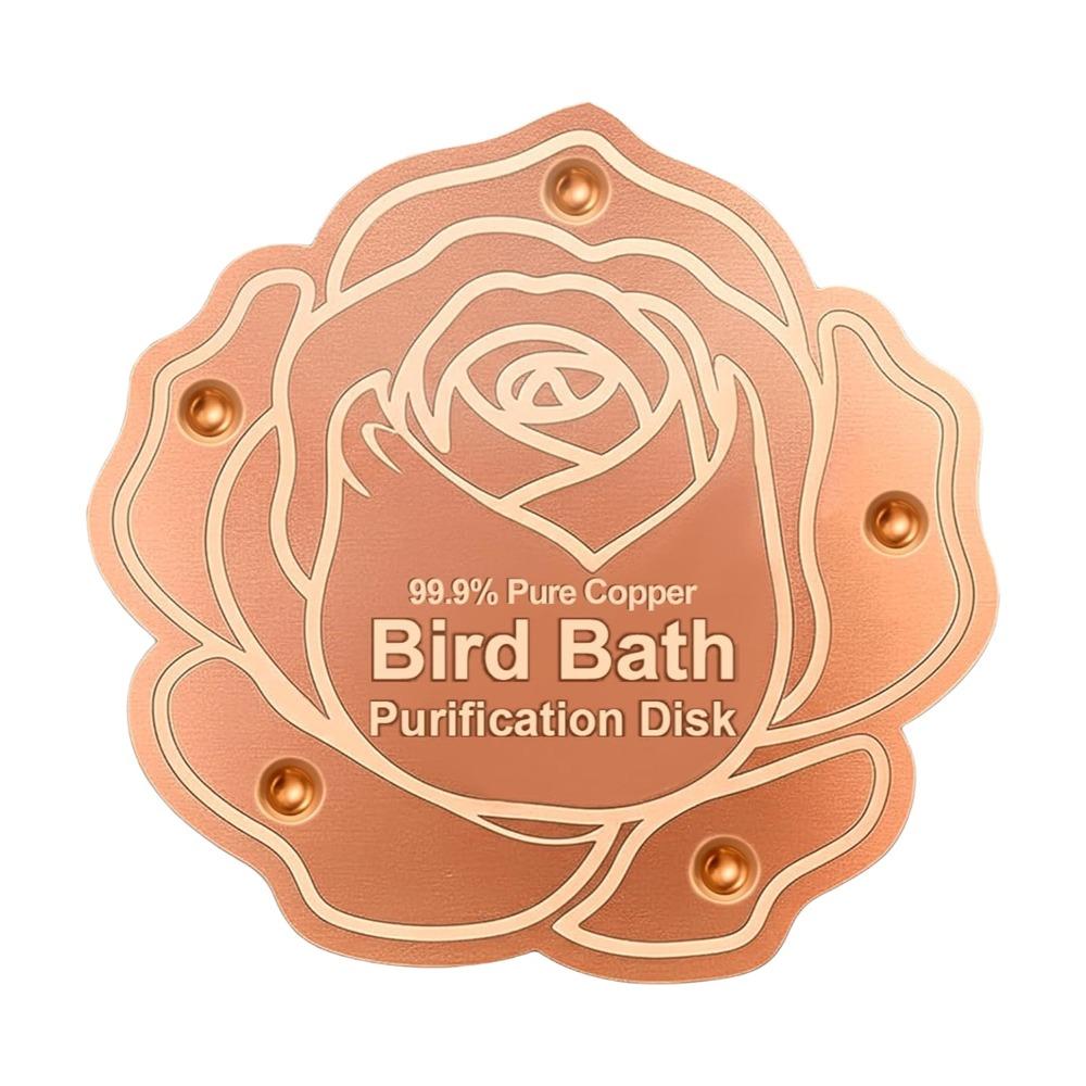 

Triple-Point Support Mellbree Bird Bath Copper Disk Bird Bath Water Purifier Tray Garden B
