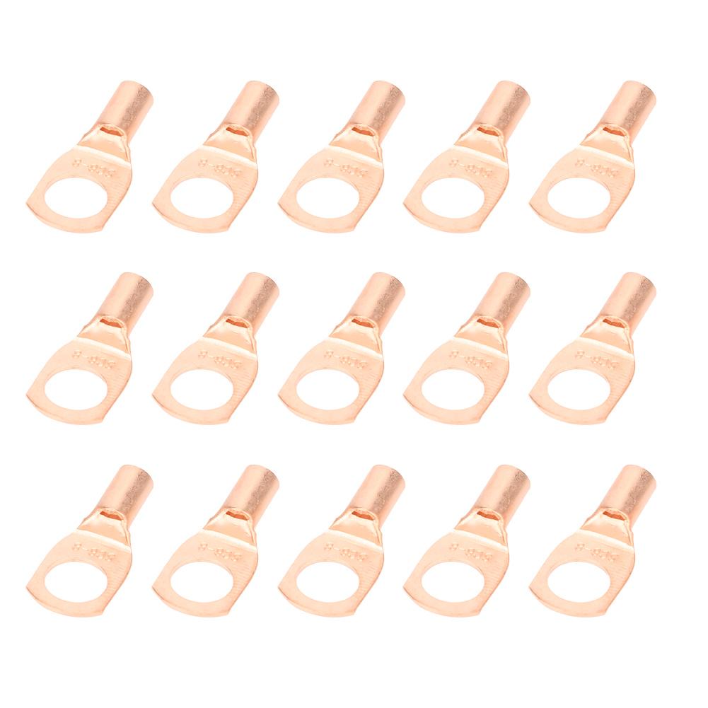 

50Pcs Copper Ring Lug Terminal Cable ColdPressed Crimp Connectors Terminals sc68