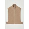 Cos Japan Open Side Zip Up Wool Vest