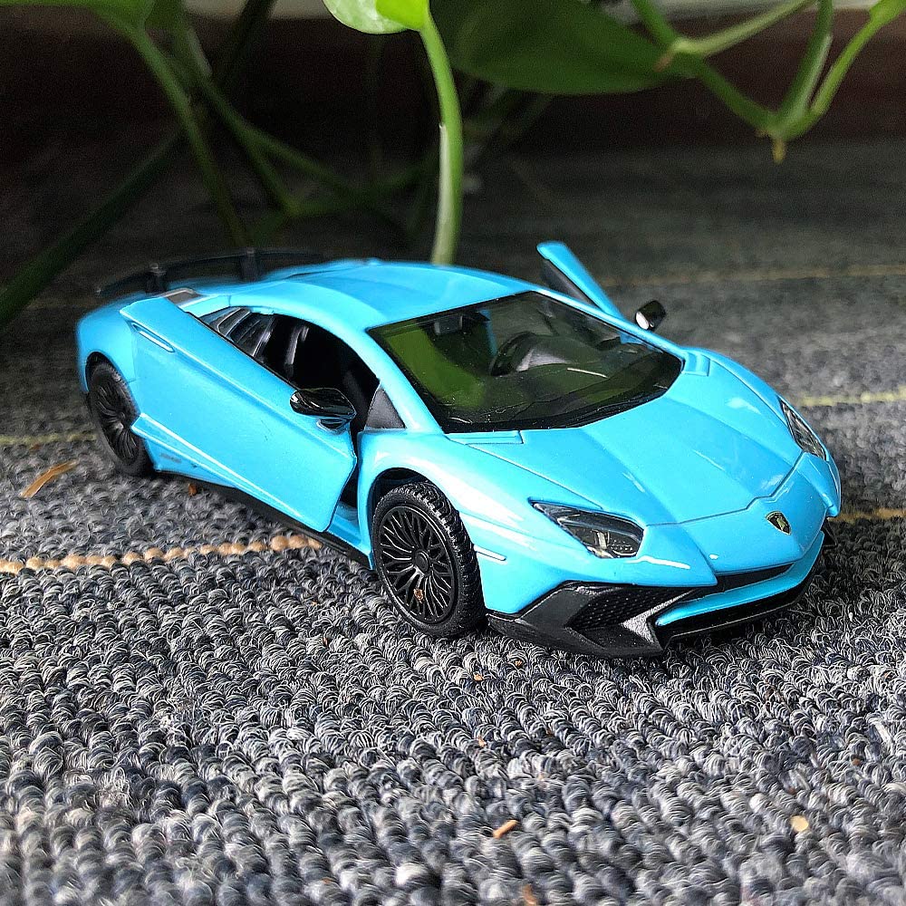 1/36 Scale Lambo Aventador LP700-4 Diecast Car Model Toy, Zinc Alloy Pull Back Vehicle for Kids Adults Gift Collection