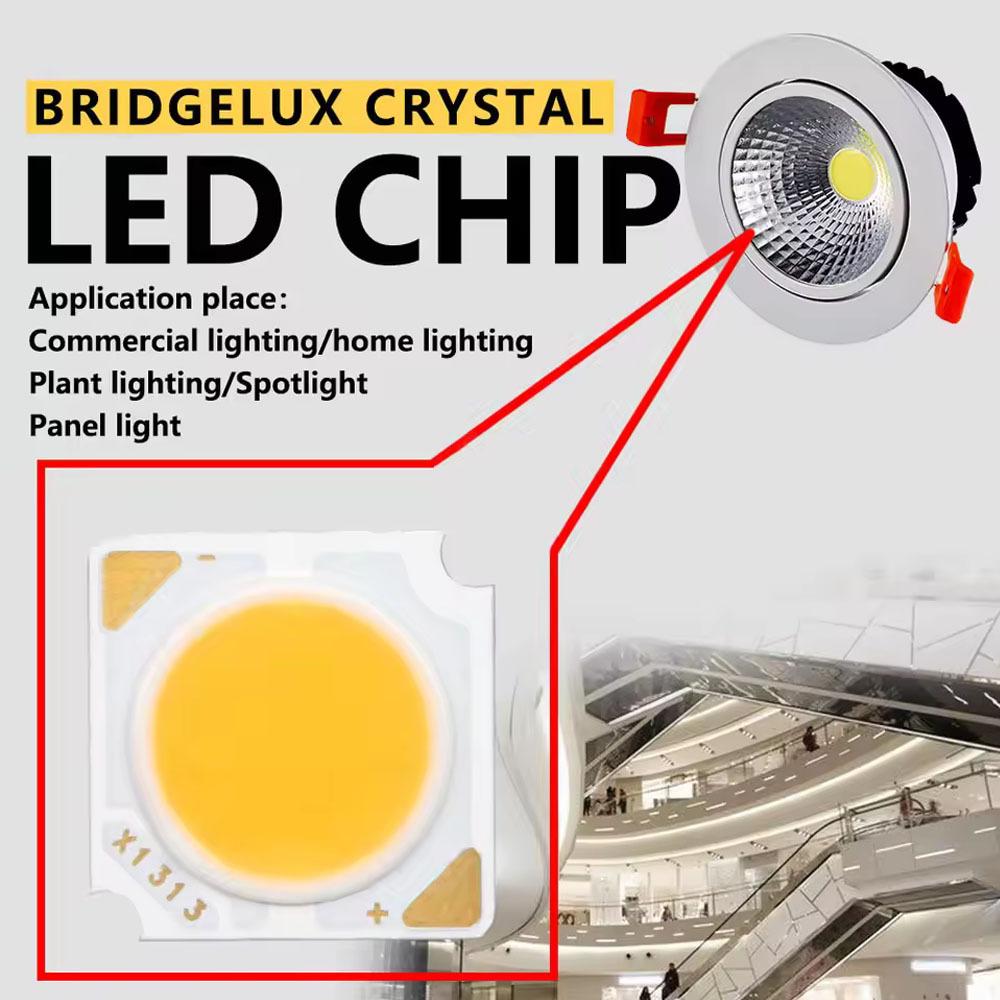 10pcs COB LED Chip 7W 10W 12W 11mm Light Emitting Surface 3000K 4000K 6000K LED Lamp Beads Spotlight Downlight Lamp Light Source