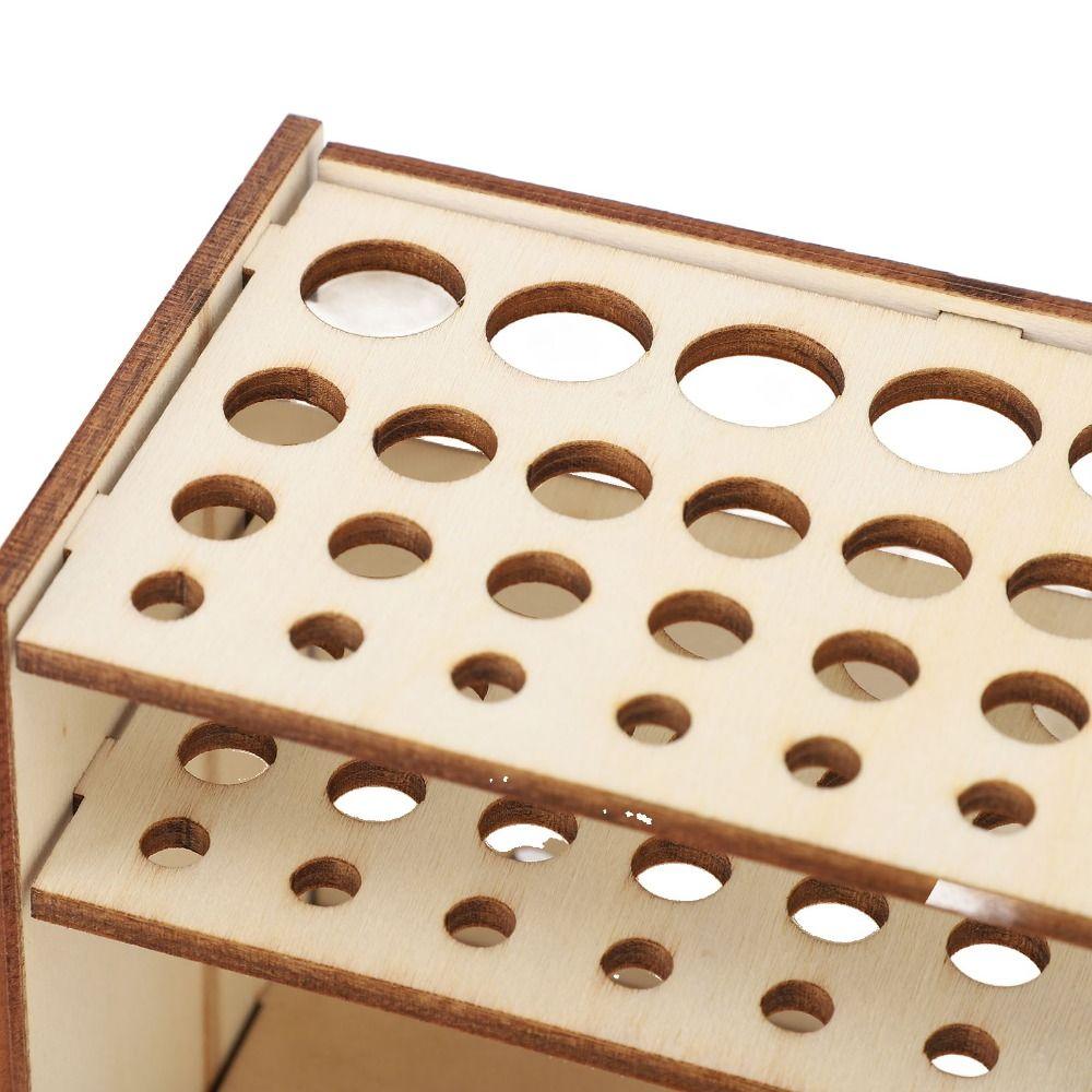 Space Saving Brush Holder Multi Hole Brush Storage Rack New Paintbrush Organizer  Desktop Storage