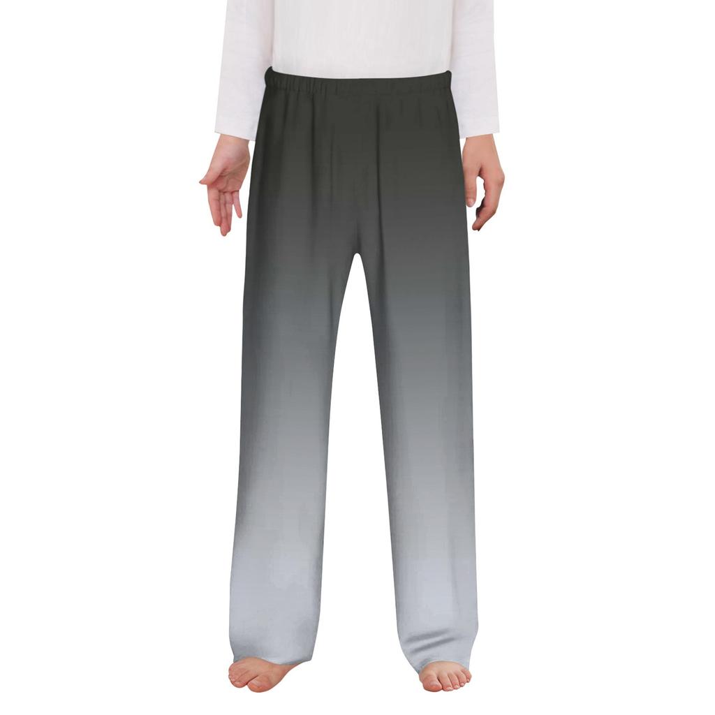 Pyjamahose für Jungen, lang, kariert, weiche Hose mit Taschen