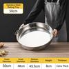 Stainless Steel Steaming Tray with Handle Noodles Rice Plate Vegetable Fish Pan  Kitchen