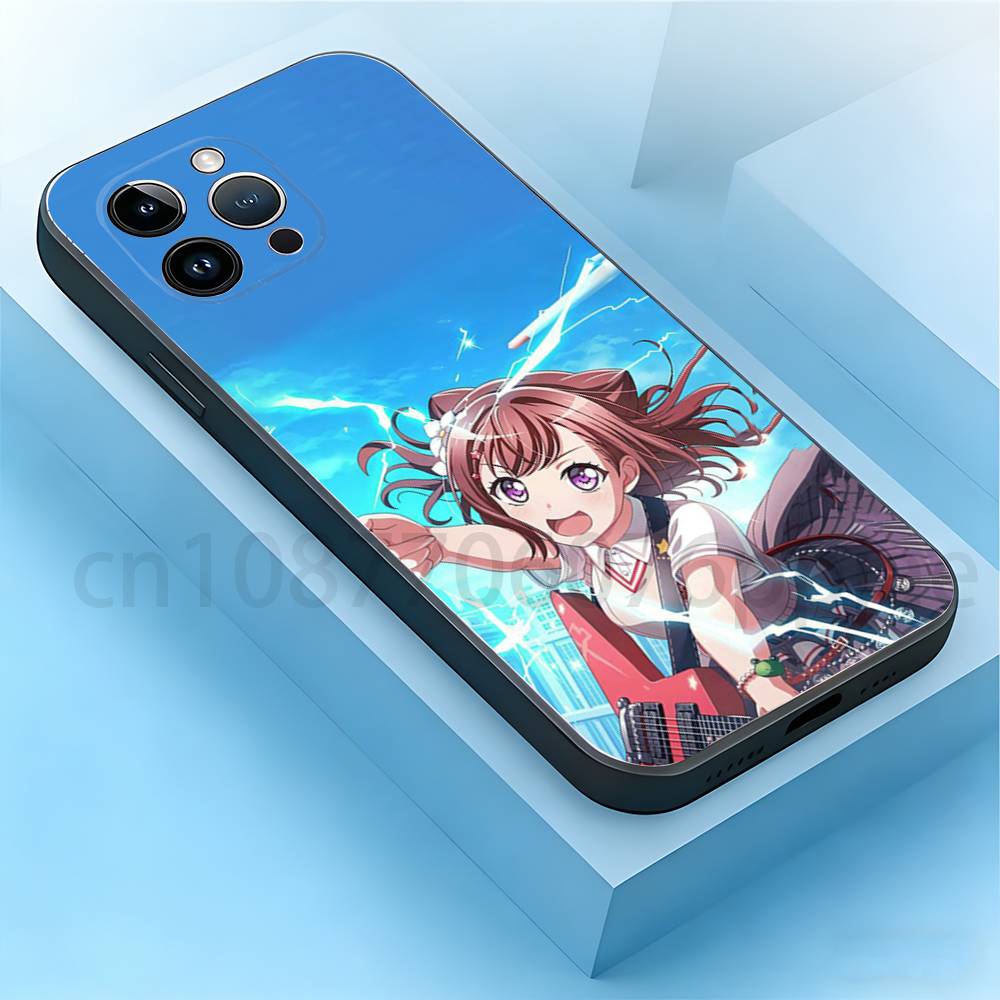 

BanG Dream Phone Case For iPhone 17,16,15,14,13,12,11,Plus,Pro Max,Mini,Soft Silicone Black Cover iPhone17pro