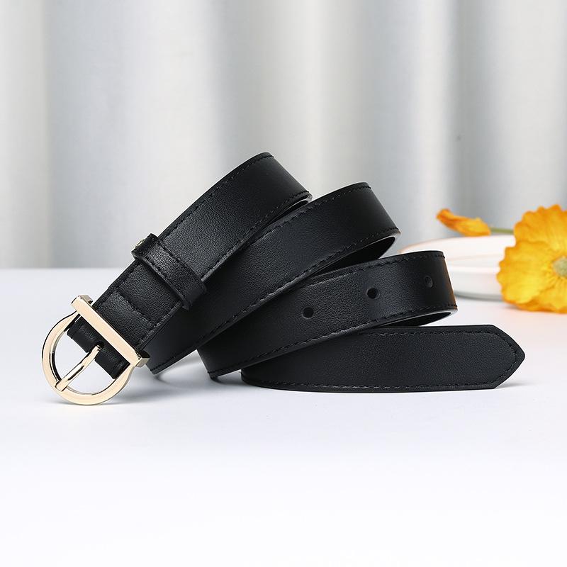 Simple And Fashionable Versatile Pin Buckle Belt, Women'S Light Luxury High-End Belt, Women'S Korean Version Of Trend Minimalist Casual Pants Belt