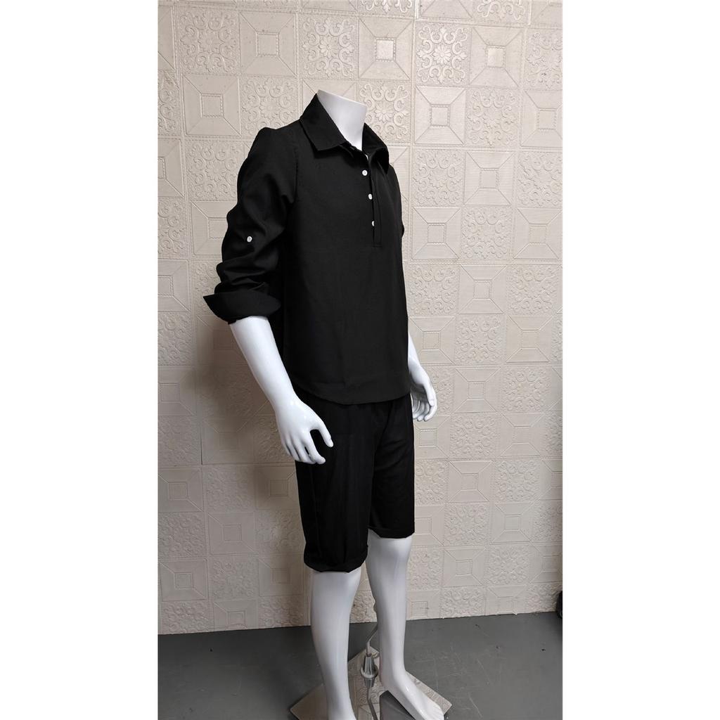 Men's Long-sleeved Lapel Casual Loose Shirt