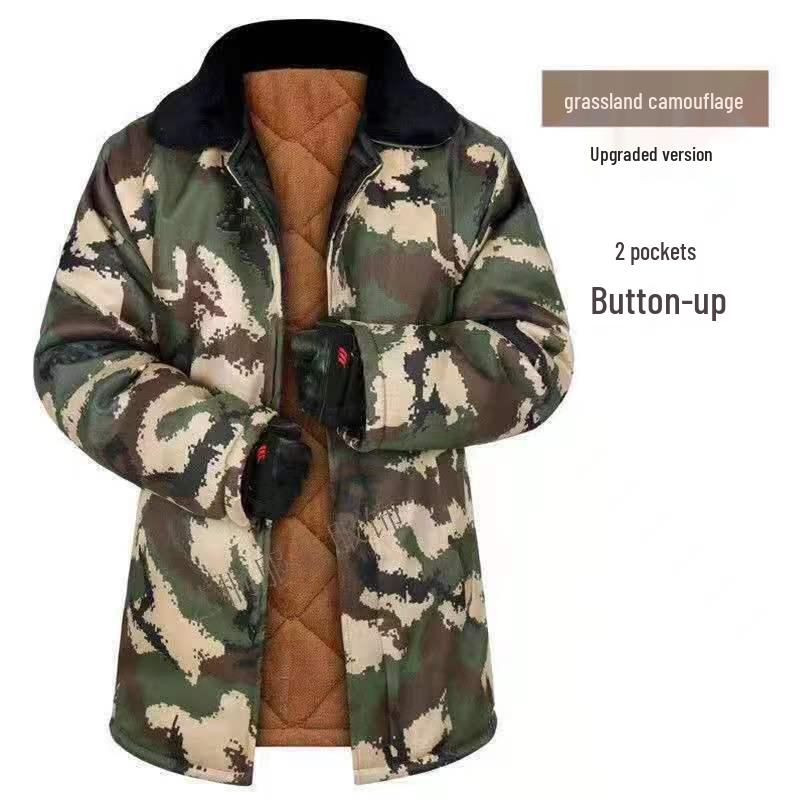 Men's Camouflage Winter Warm Cotton Workwear Jacket